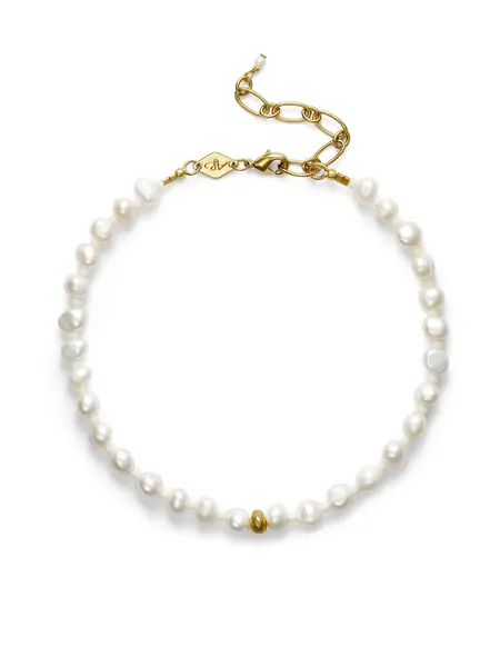 Anni Lu Stella pearly anklet Gold