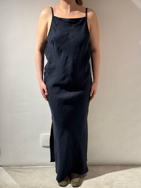 Lois Aura linen dress Navy