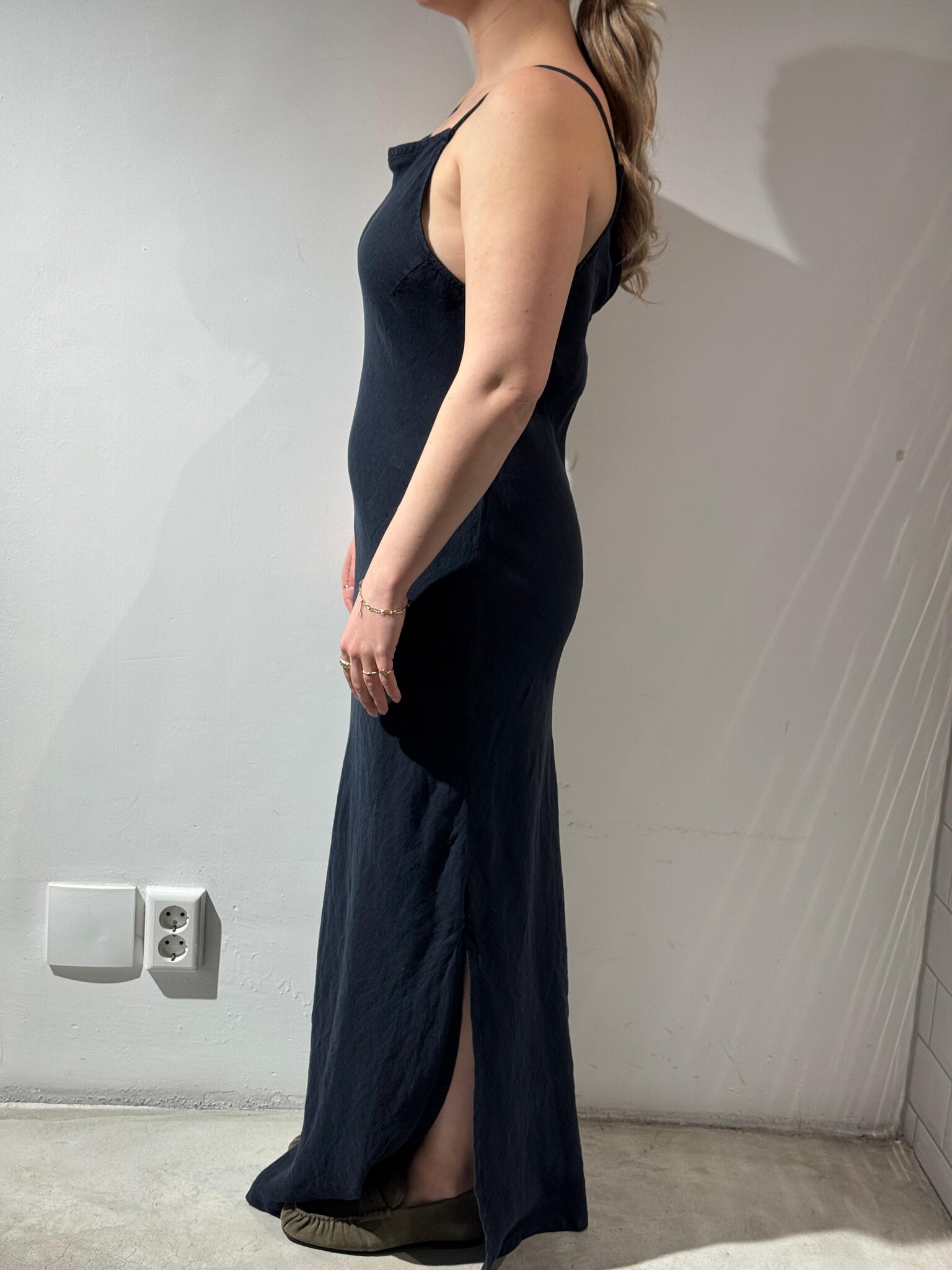 Lois Aura linnen dress Navy
