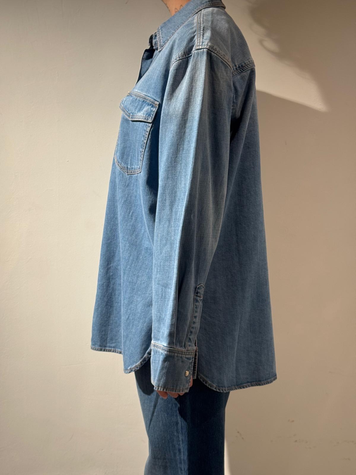 Neuw Bowery denim shirt Mid vintage indigo