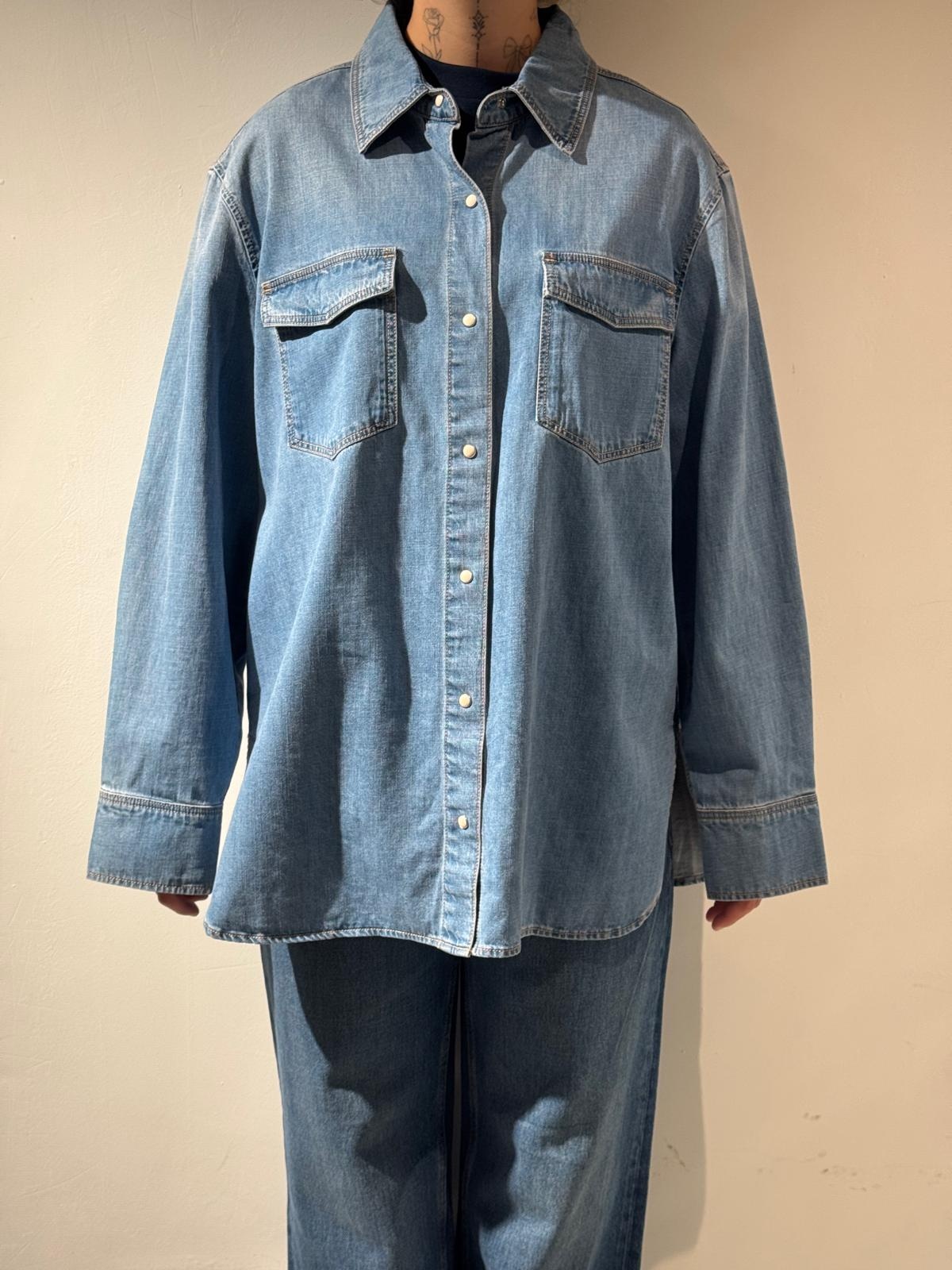 Neuw Bowery denim shirt Mid vintage indigo