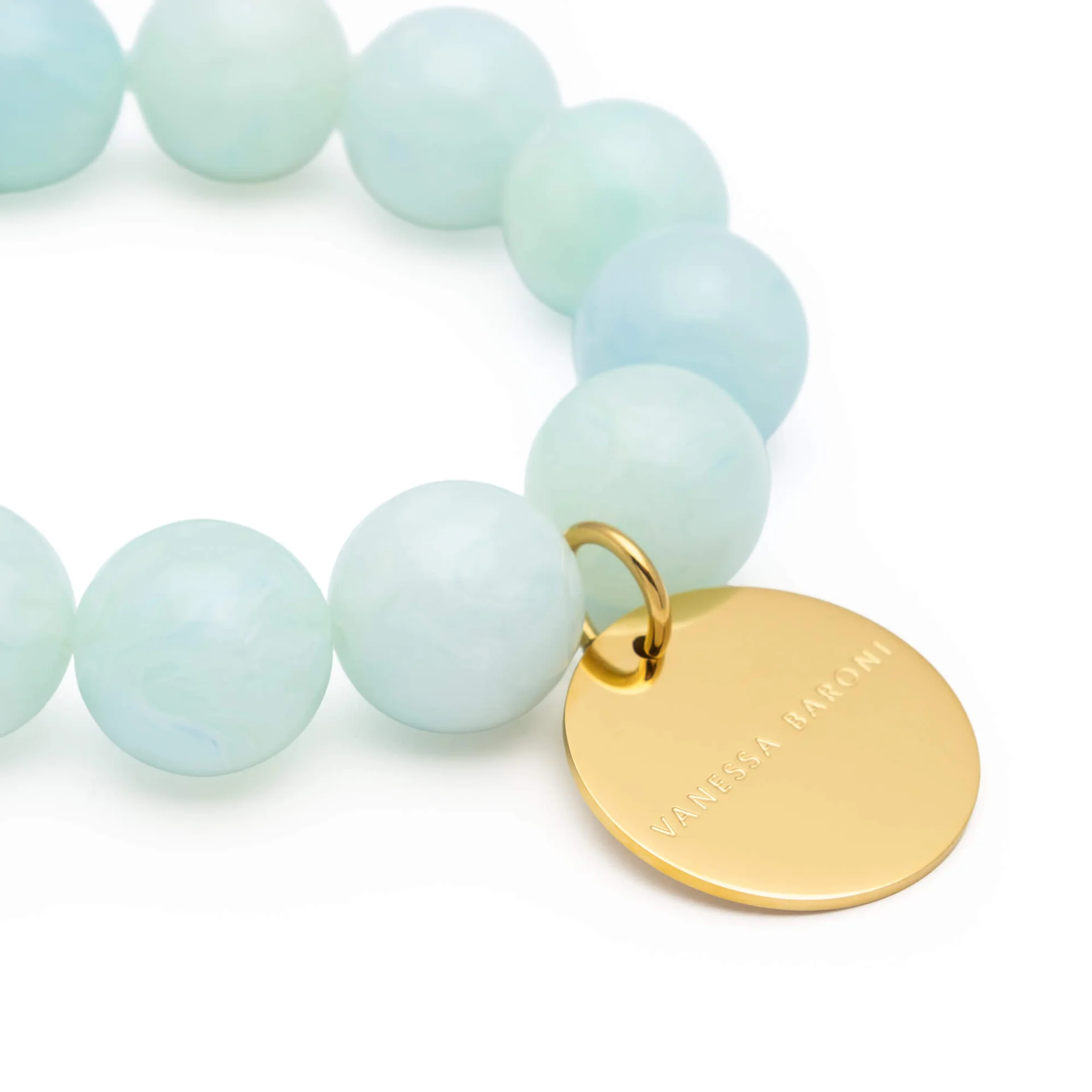 Vanessa Baroni Beads flex bracelet Cloud  marble