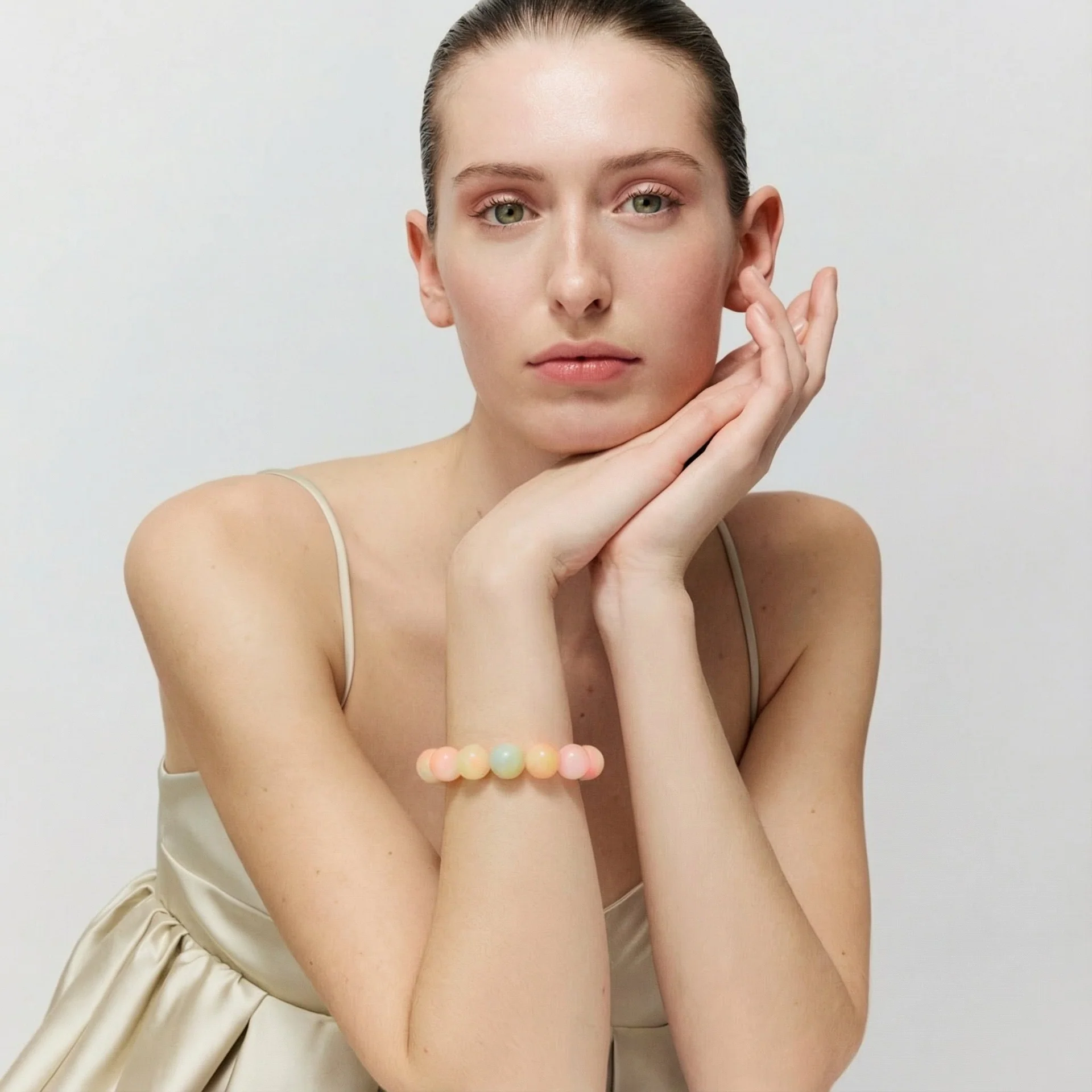 Vanessa Baroni Beads flex bracelet Neon rainbow