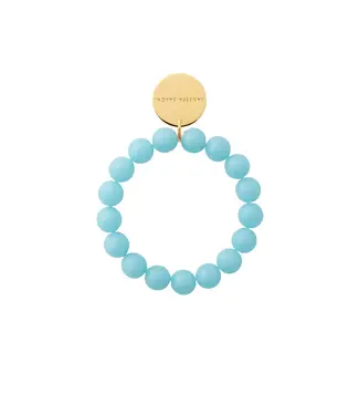 Vanessa Baroni Mini beads flex bracelets Opaline blue