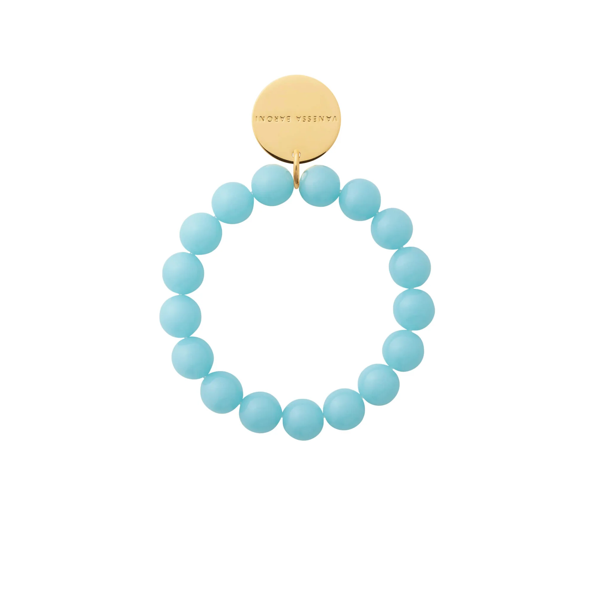 Vanessa Baroni Mini beads flex bracelets Opaline blue
