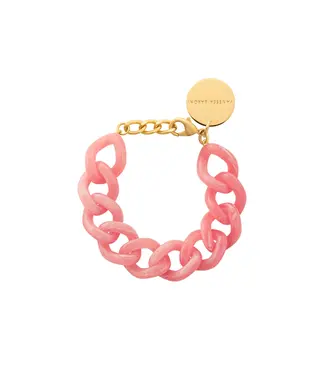Vanessa Baroni Mini flat chain bracelet Watermelon marble
