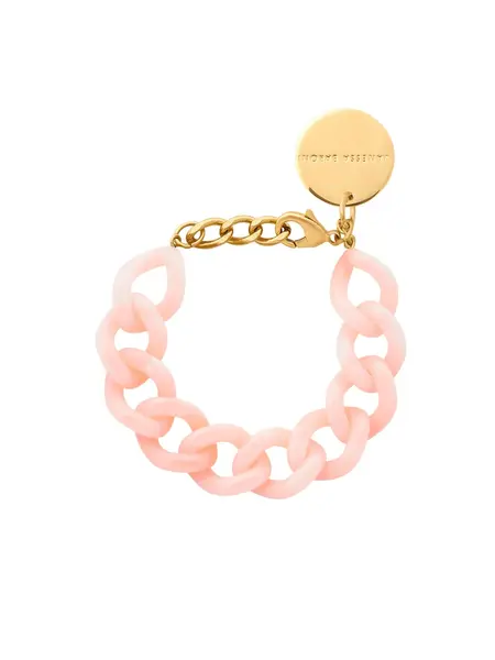 Vanessa Baroni Mini flat chain bracelet Peach sorbet