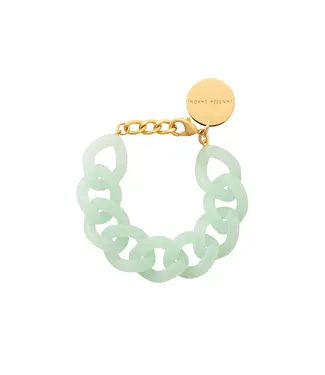 Vanessa Baroni Flat chain bracelet Opaline mint