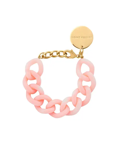 Vanessa Baroni Flat chain bracelet Peach sorbet