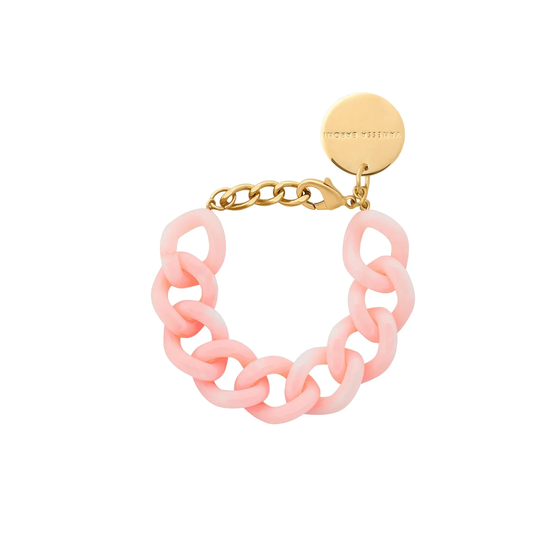 Vanessa Baroni Flat chain bracelet Peach sorbet