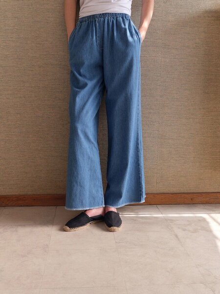 American Vintage IZE10A pantalon Medium blue