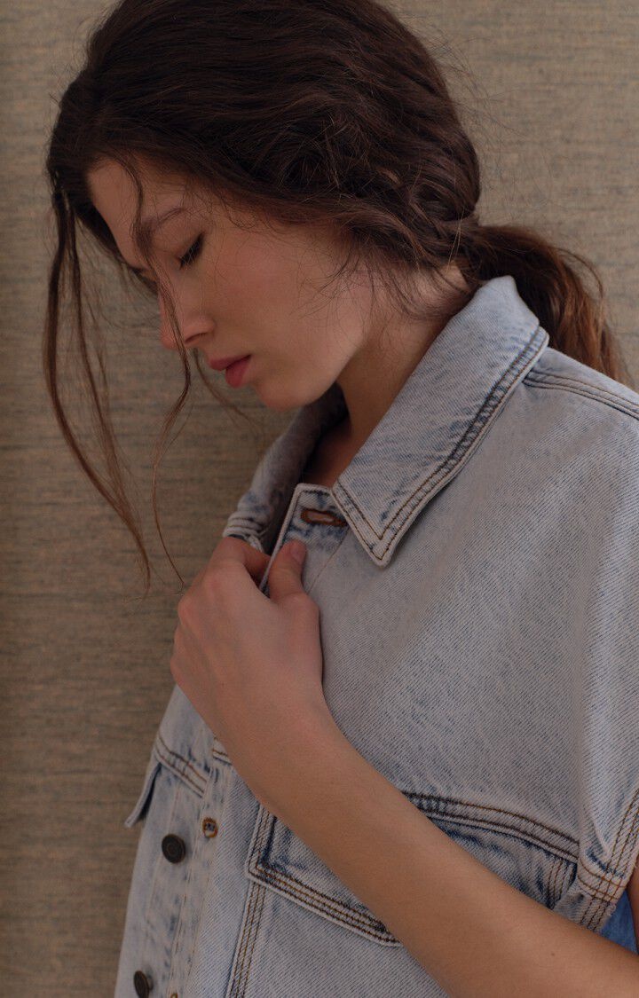 American Vintage JOY16L gilet Winter bleached