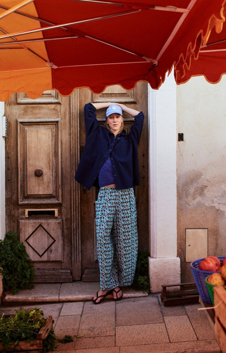 American Vintage COM06A shirt Bleu brut