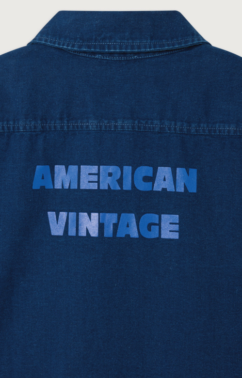 American Vintage COM06A shirt Bleu brut