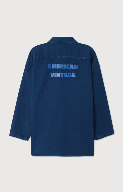 American Vintage COM06A shirt Bleu brut