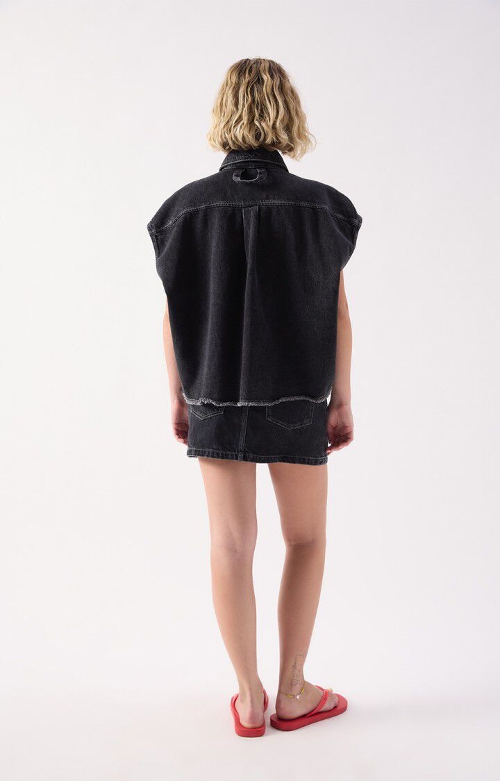 American Vintage YOP06D gilet Black vintage