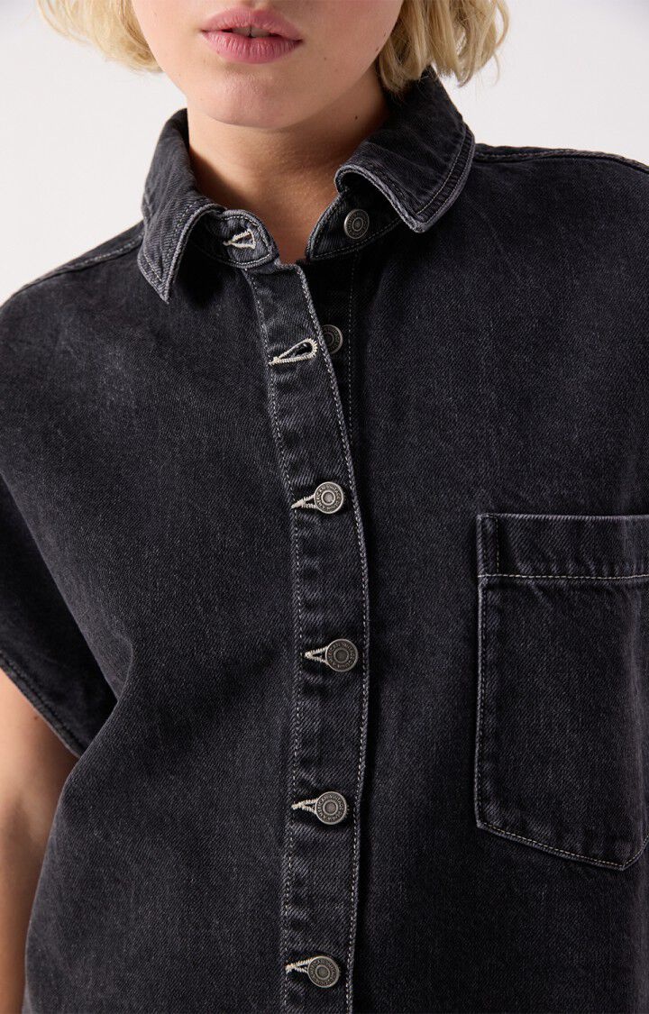 American Vintage YOP06D gilet Black vintage