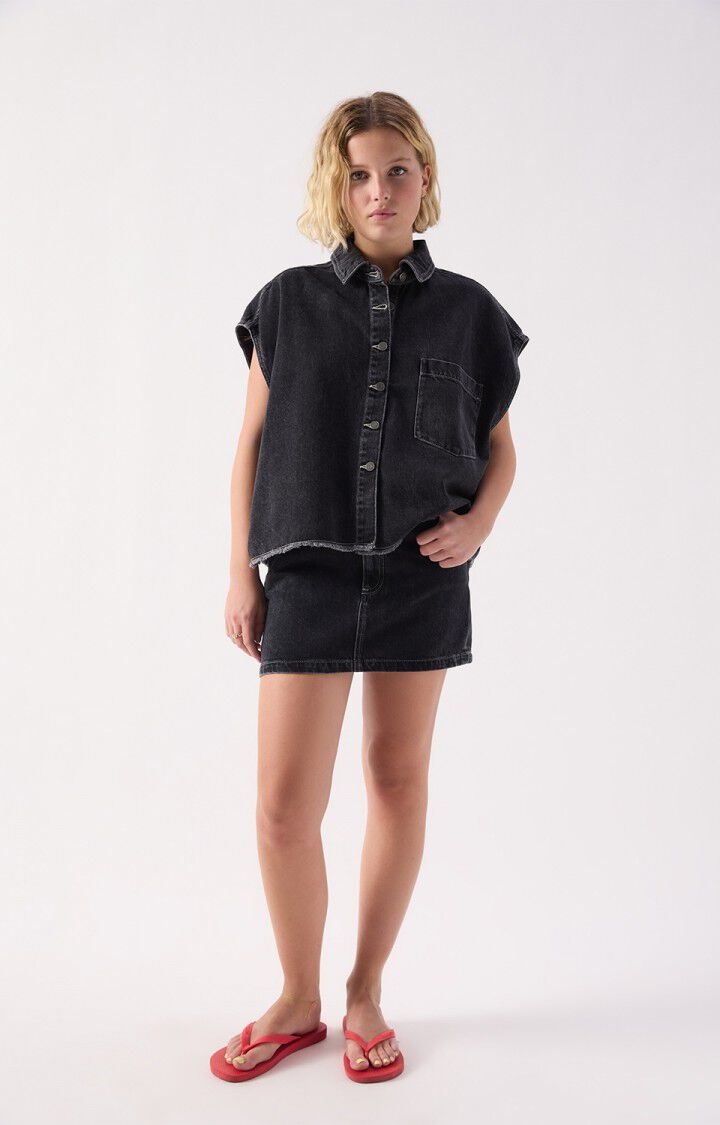 American Vintage YOP06D gilet Black vintage