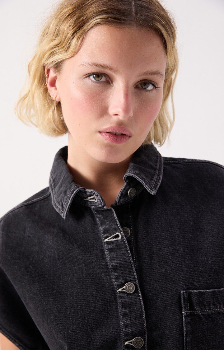 American Vintage YOP06D gilet Black vintage