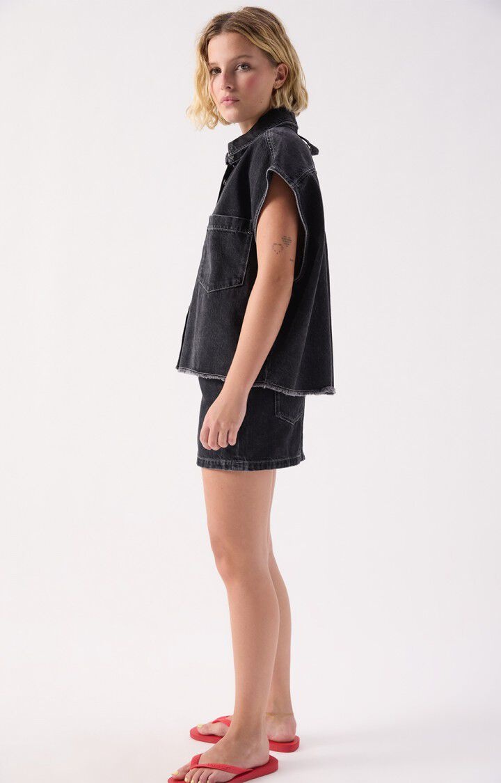 American Vintage YOP06D gilet Black vintage