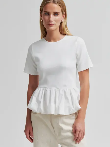 Second Female Nulana balloon tee White