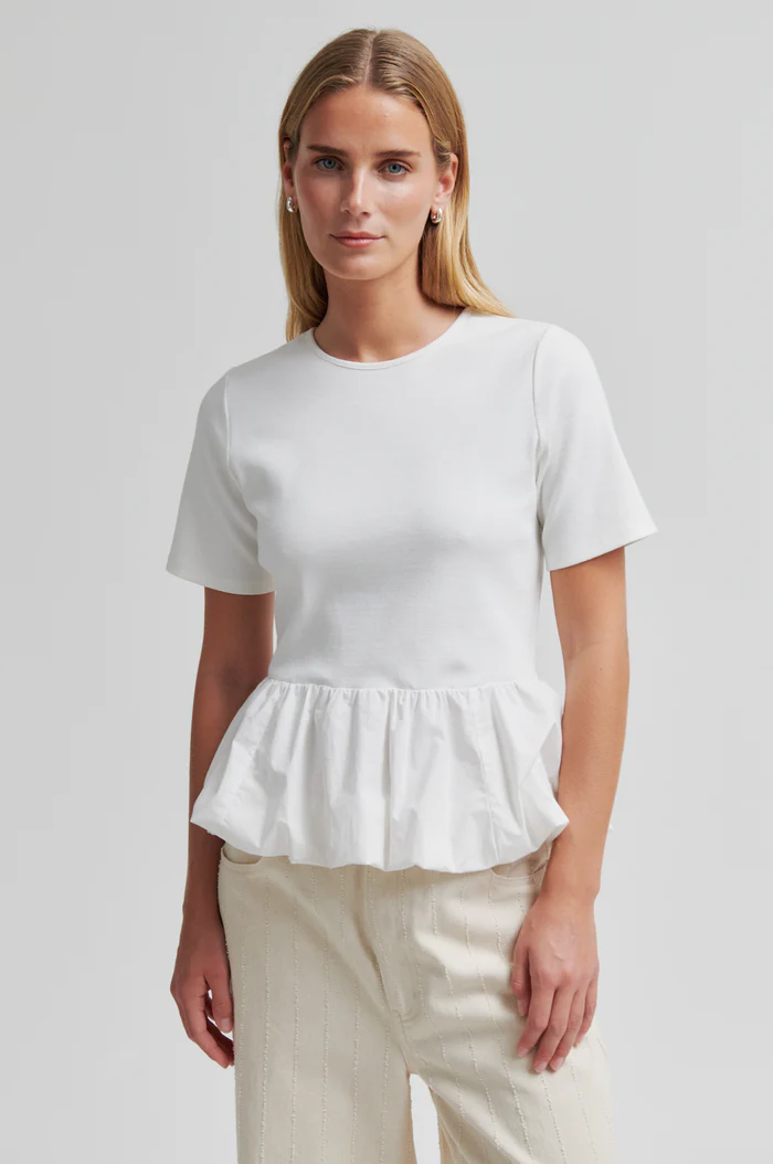 Second Female Nulana balloon tee White