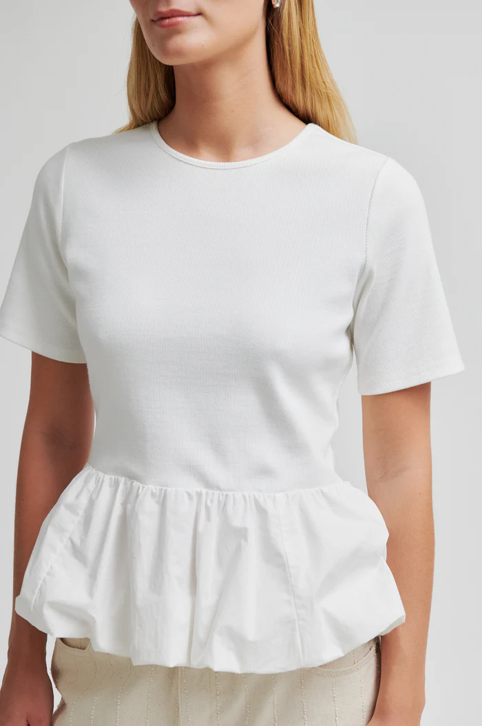 Second Female Nulana balloon tee White