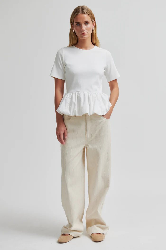 Second Female Nulana balloon tee White