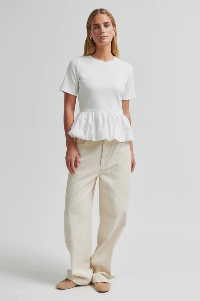 Second Female Nulana balloon tee White