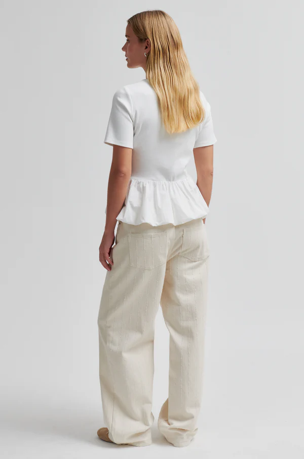 Second Female Nulana balloon tee White
