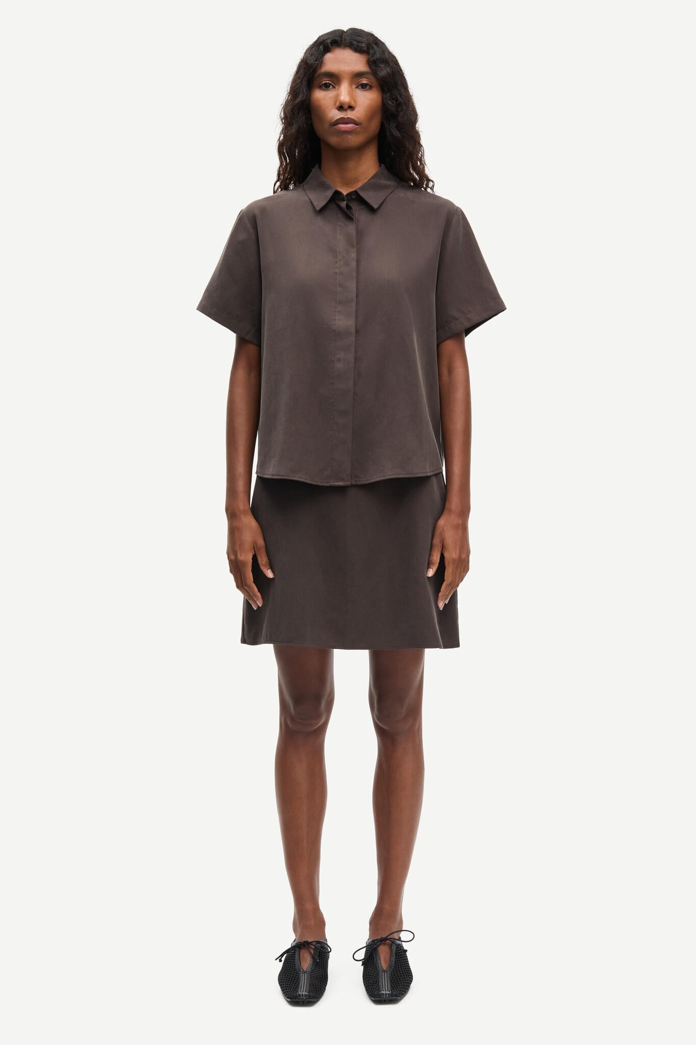 Samsoe Samsoe Mina ss shirt  Mulch