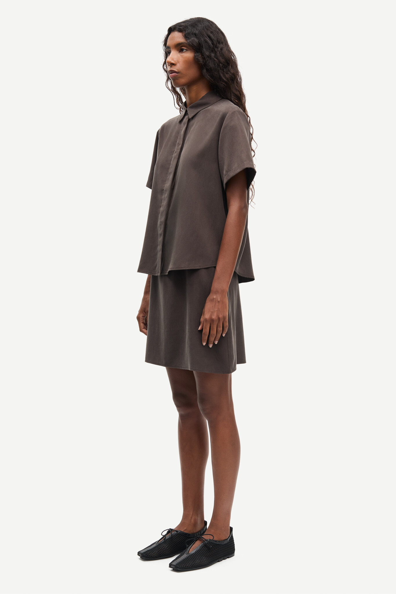 Samsoe Samsoe Mina ss shirt  Mulch