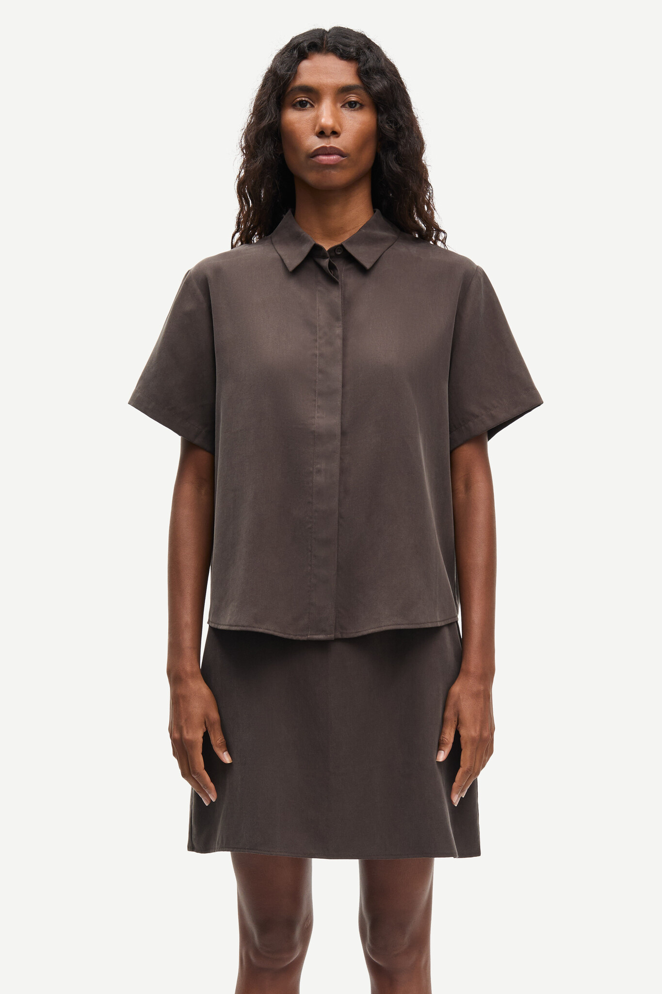 Samsoe Samsoe Mina ss shirt  Mulch