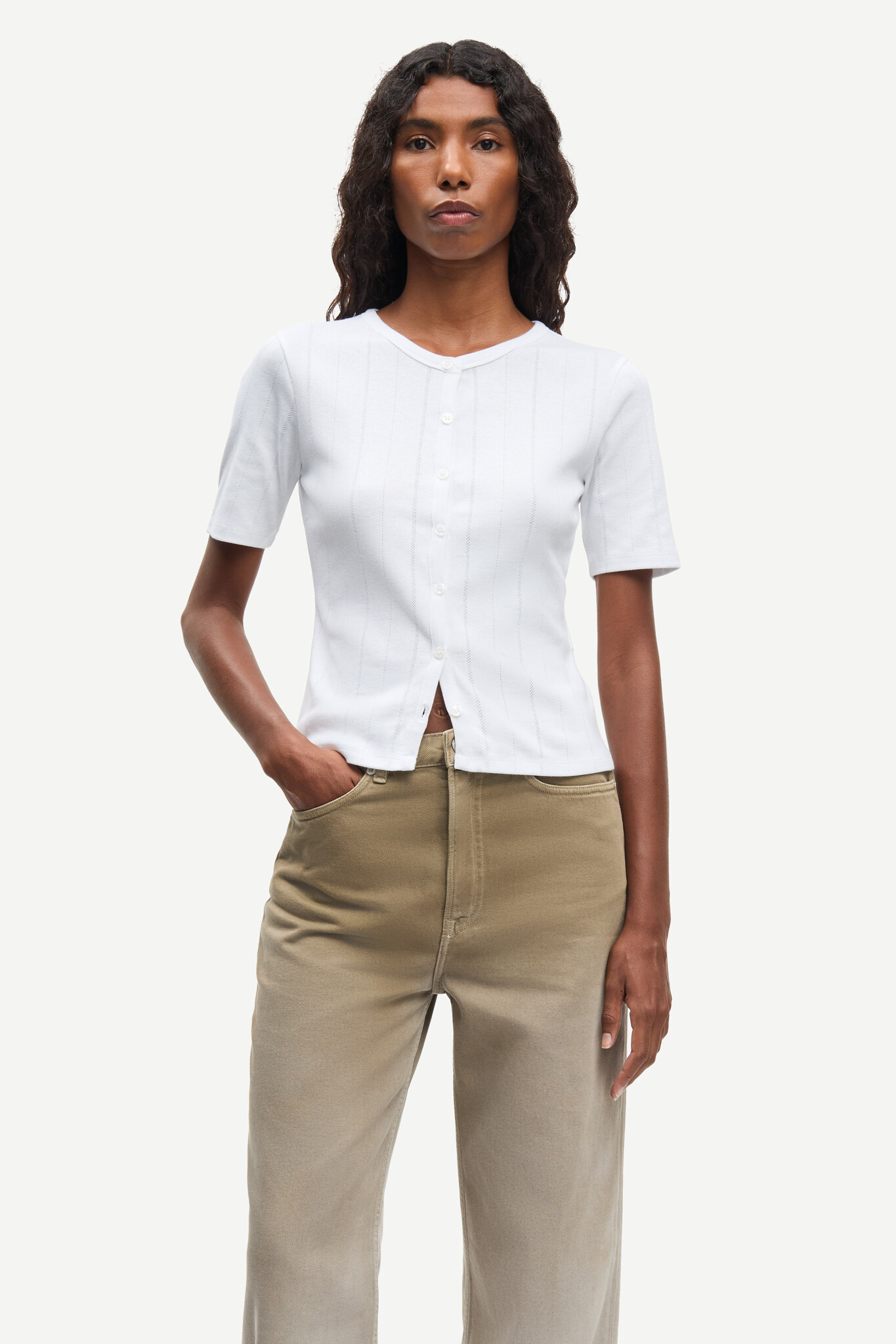 Samsoe Samsoe Sajuni ss cardigan White