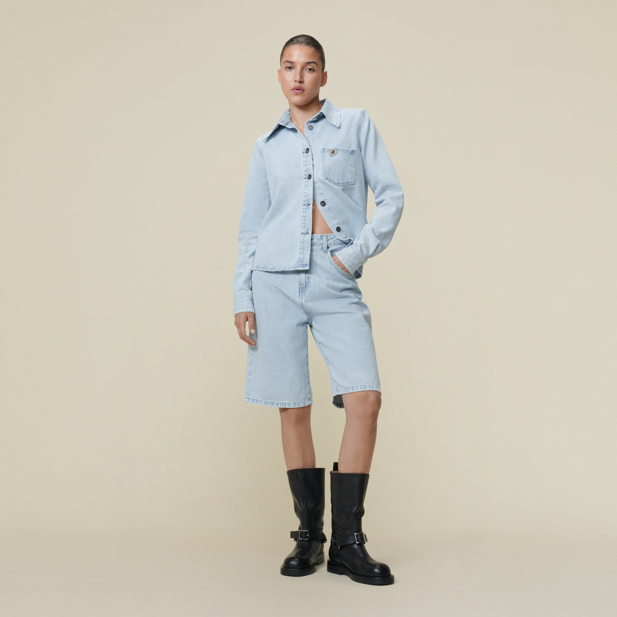 Lois Camille short Snow bleached