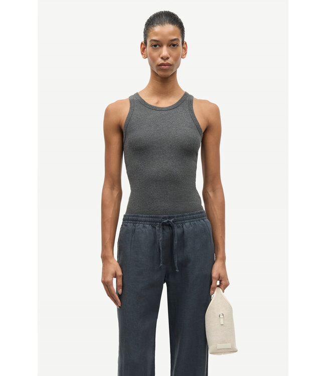 Samsoe Samsoe Alexo tank top Dark grey mel