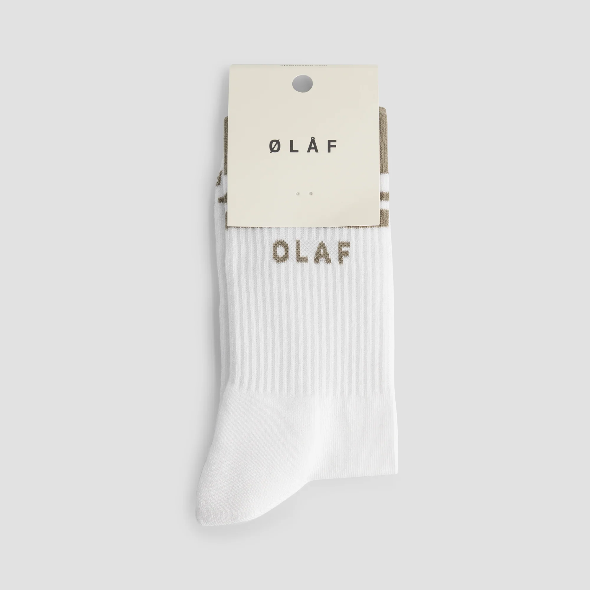 OLAF Stripe varsity socks Optical white