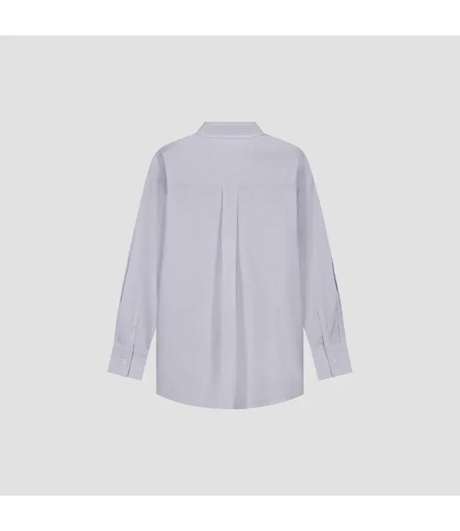 OLAF Stripe oversized shirts Off white / purple heater