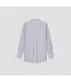 OLAF Stripe oversized shirts Off white / purple heater