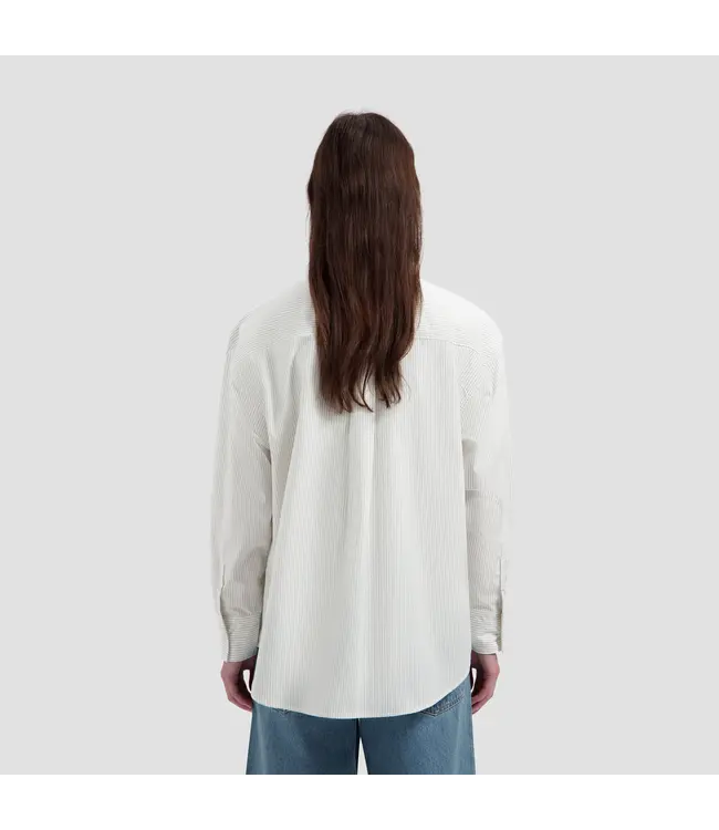OLAF Stripe oversized shirts Off white / treehouse