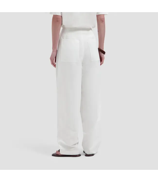 OLAF Barrel leg pants Optical white