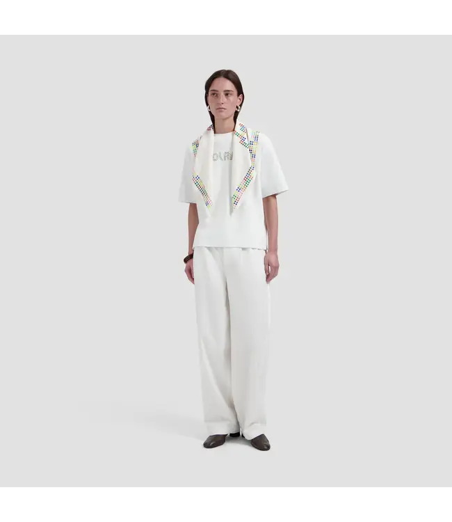 OLAF Barrel leg pants Optical white