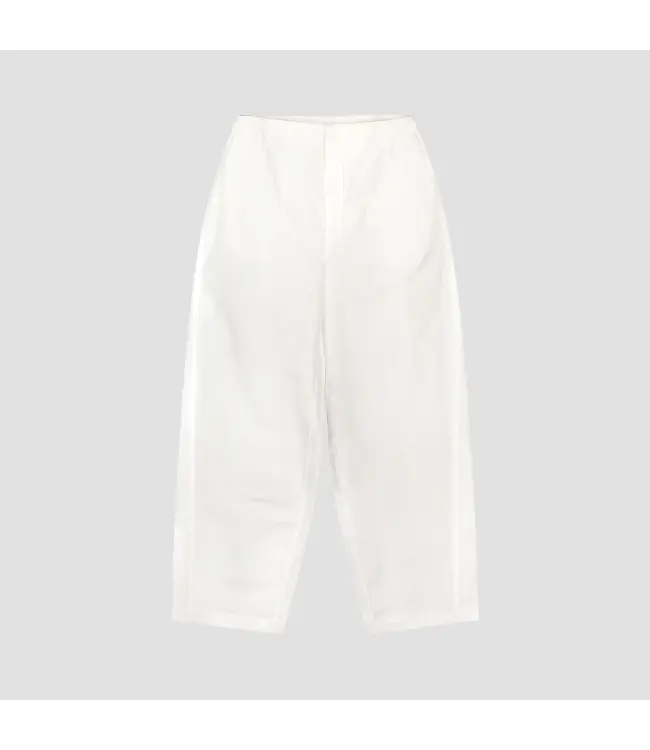 OLAF Barrel leg pants Optical white