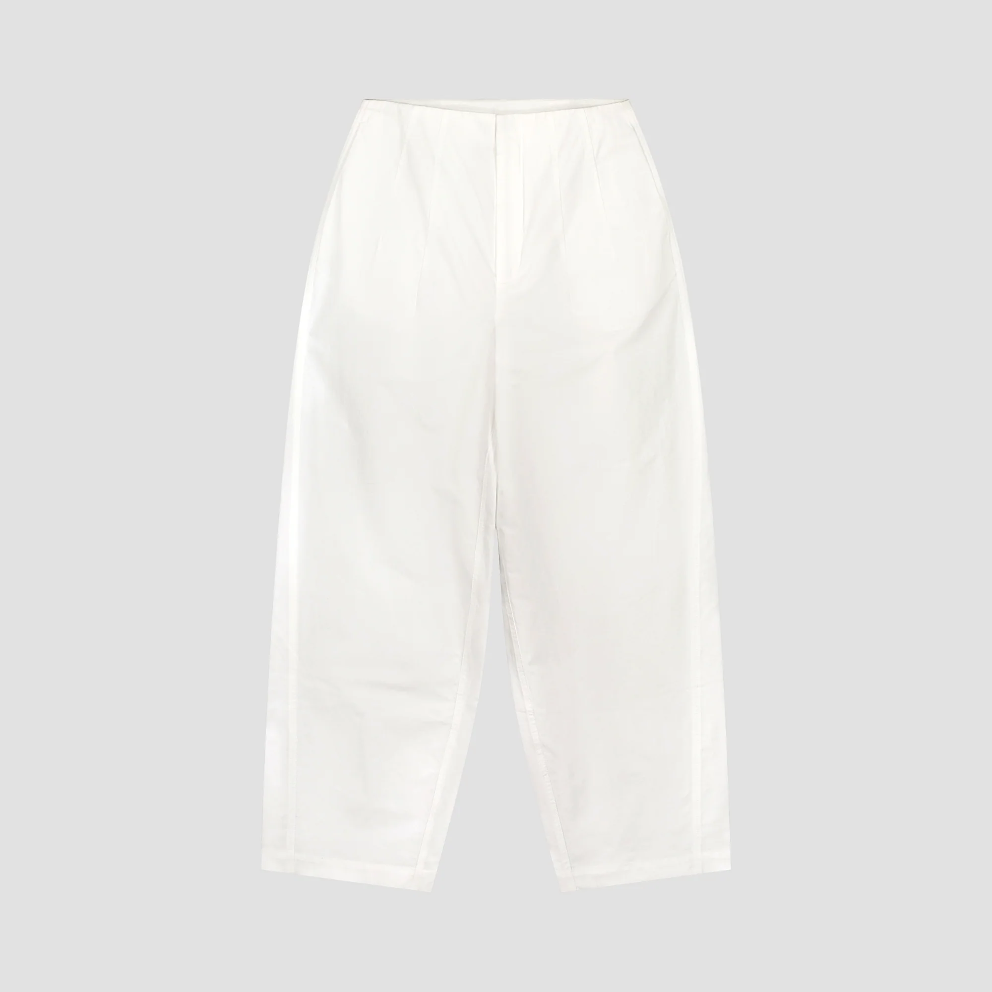 OLAF Barrel leg pants Optical white