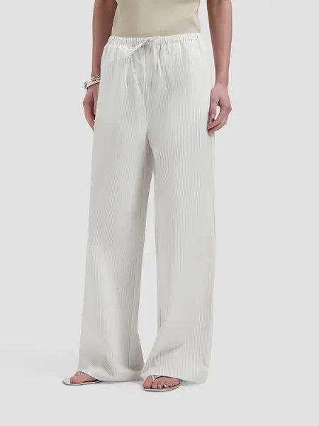 OLAF Stripe drapey pants Off white / Treehouse