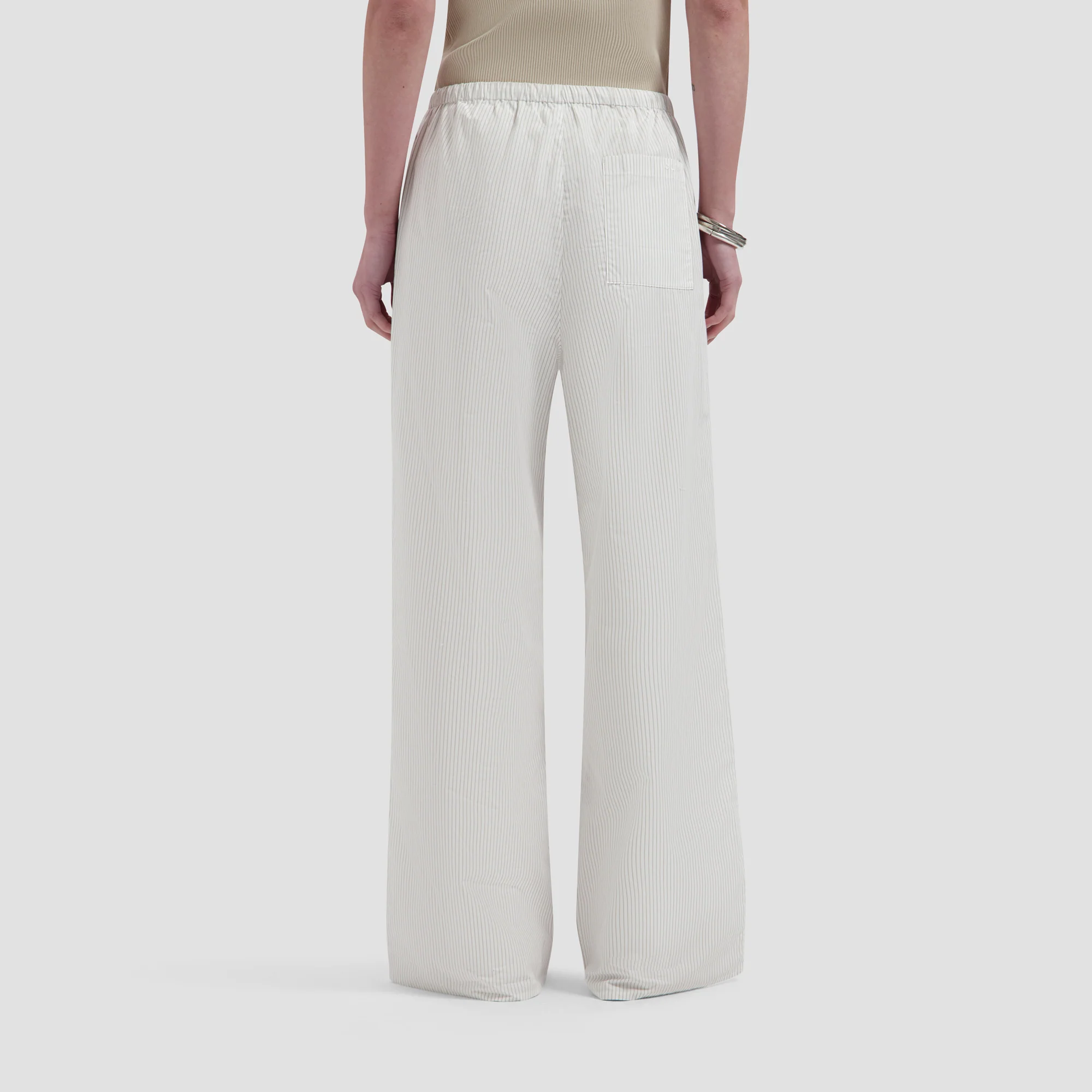 OLAF Stripe drapey pants Off white / Treehouse