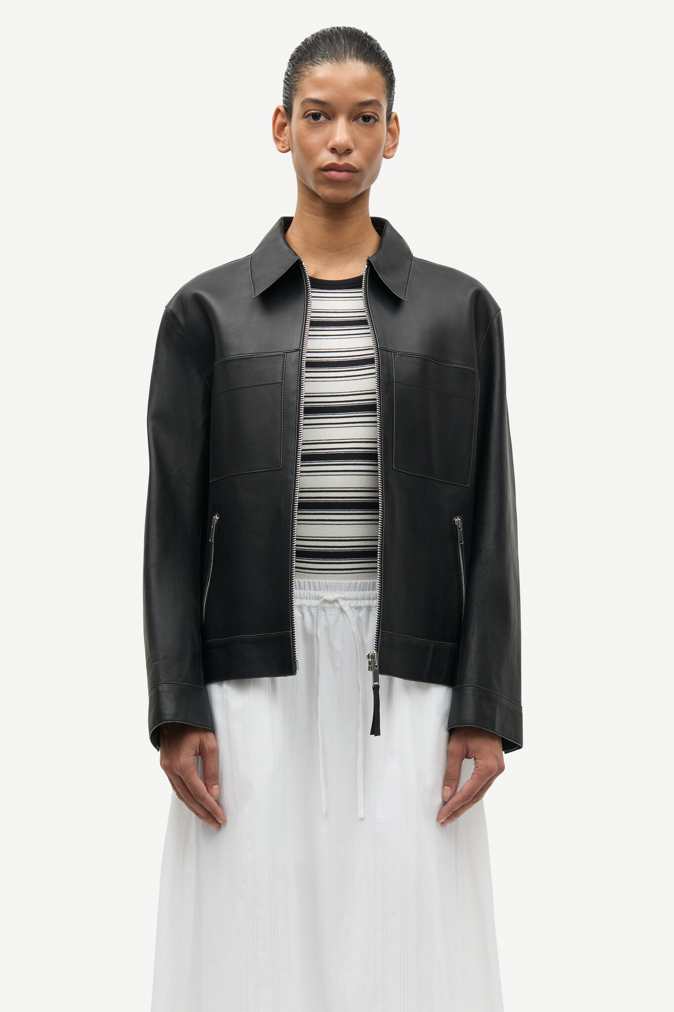 Samsoe Samsoe Satina maxi skirt White