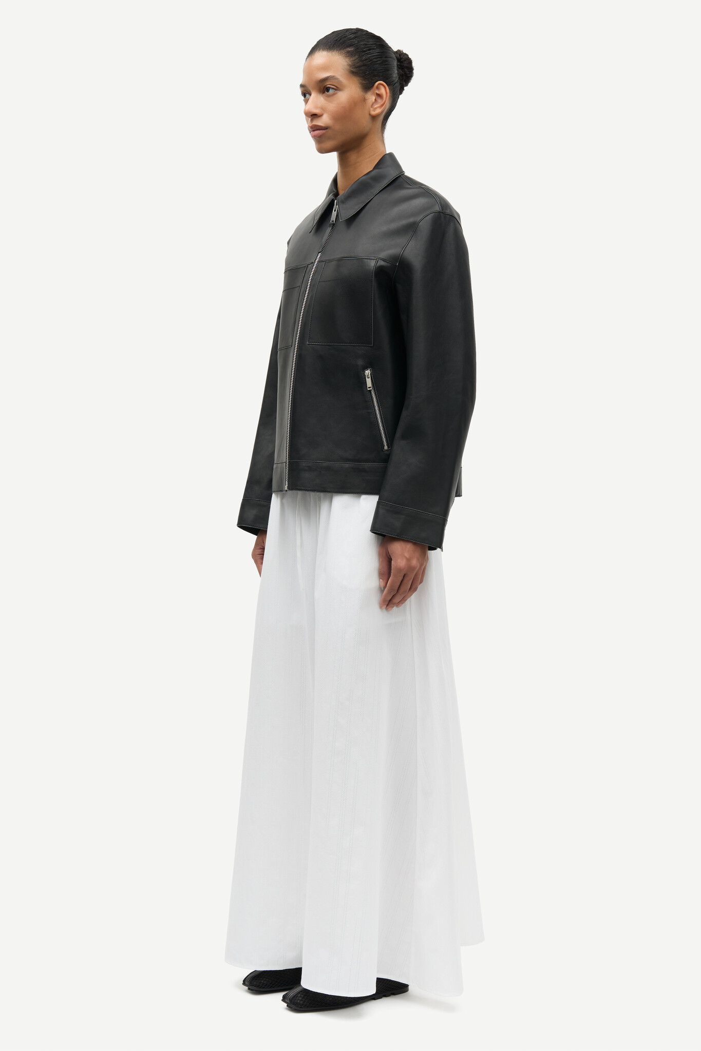 Samsoe Samsoe Satina maxi skirt White