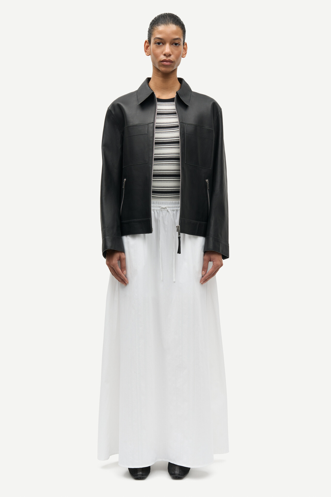 Samsoe Samsoe Satina maxi skirt White