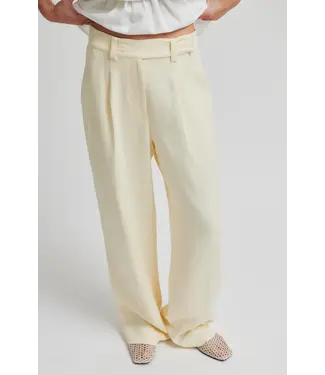 Second Female Lino classic trousers Alabaster gleam